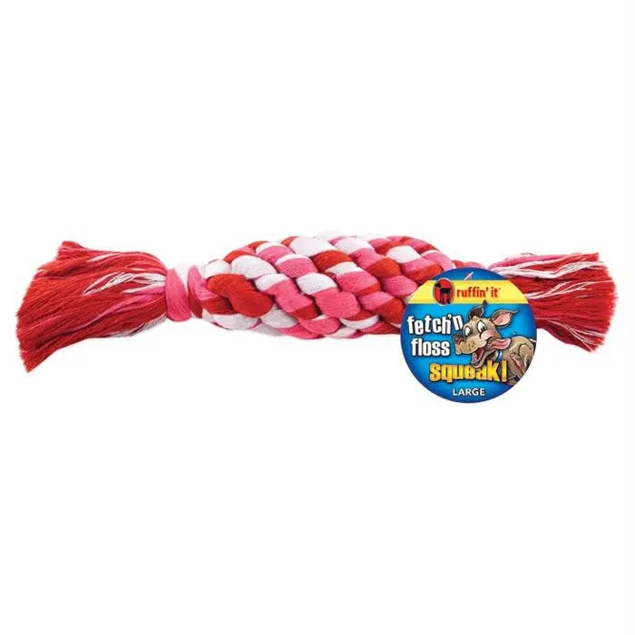 Fetch 'N Floss Squeak Rope Lg 1