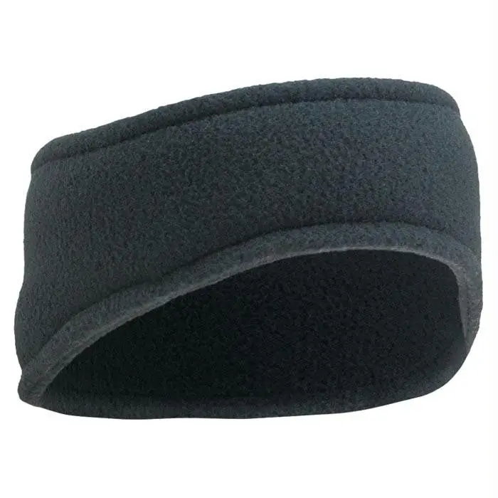 Rila Fleece Drop Earband Black 1