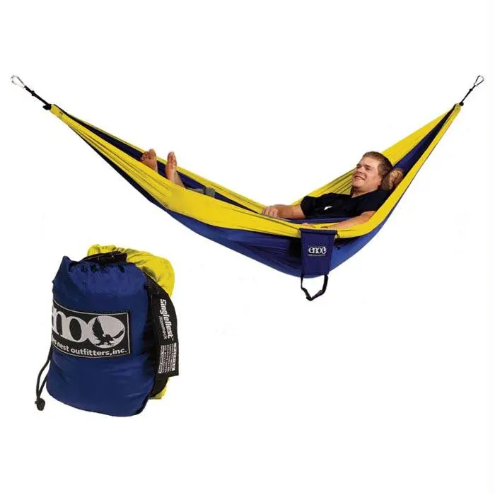Singlenest Hammock Navy-Yellow 1