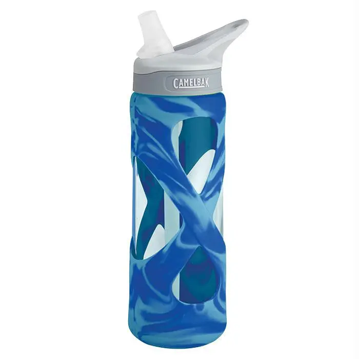 Eddy Glass .7L Blue-Aqua Swirl 1