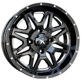 Motosport Alloys M26 Vibe Wheel Machined/Black 1