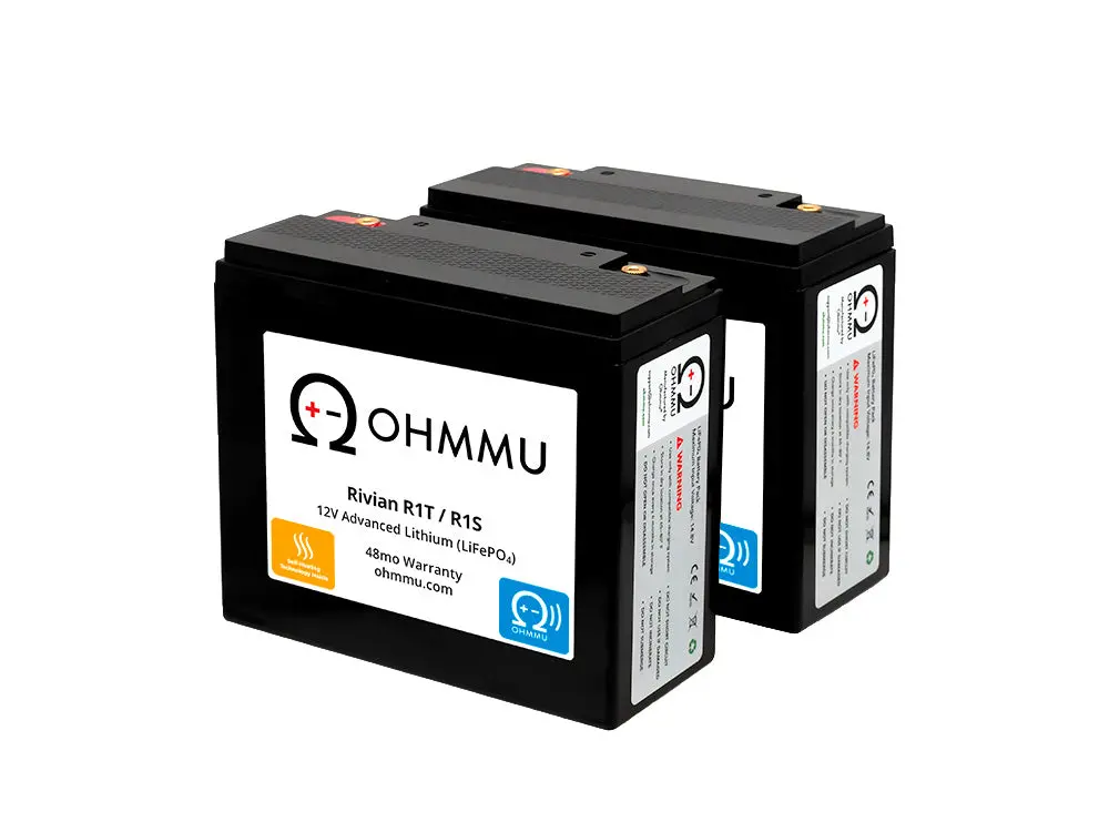 Ohmmu 12V Sodium Nickel Chloride Battery (W/ Bluetooth) For Rivian R1t & R1s (1-Pack Or 2-Pack) 1
