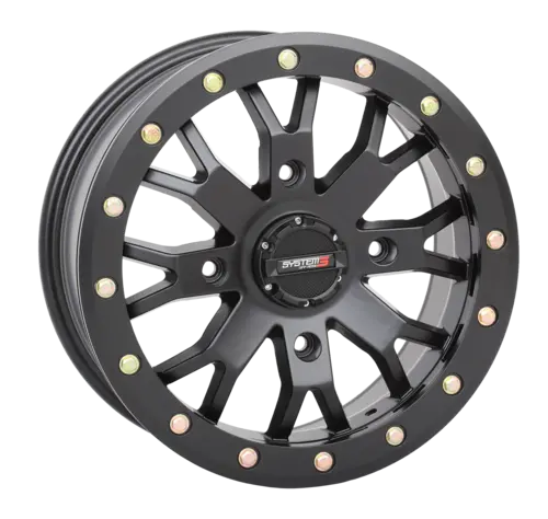 System 3 Offroad Sb-4 Beadlock Wheels 14X7 Wheel 4 Lug 14X7, 4/156, 6+1, Matte Black 1
