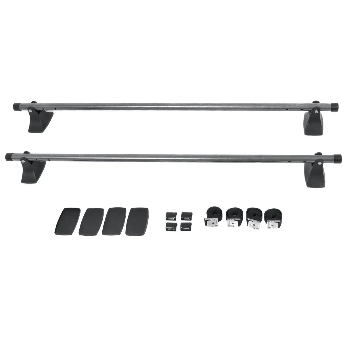 48In Adjustable Crossbar Cargo Luggage Rack - Gray/Black 1