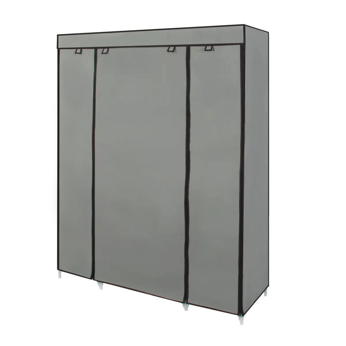 13-Shelf Closet Organizer W/ Fabric Cover & Hanging Rod 1