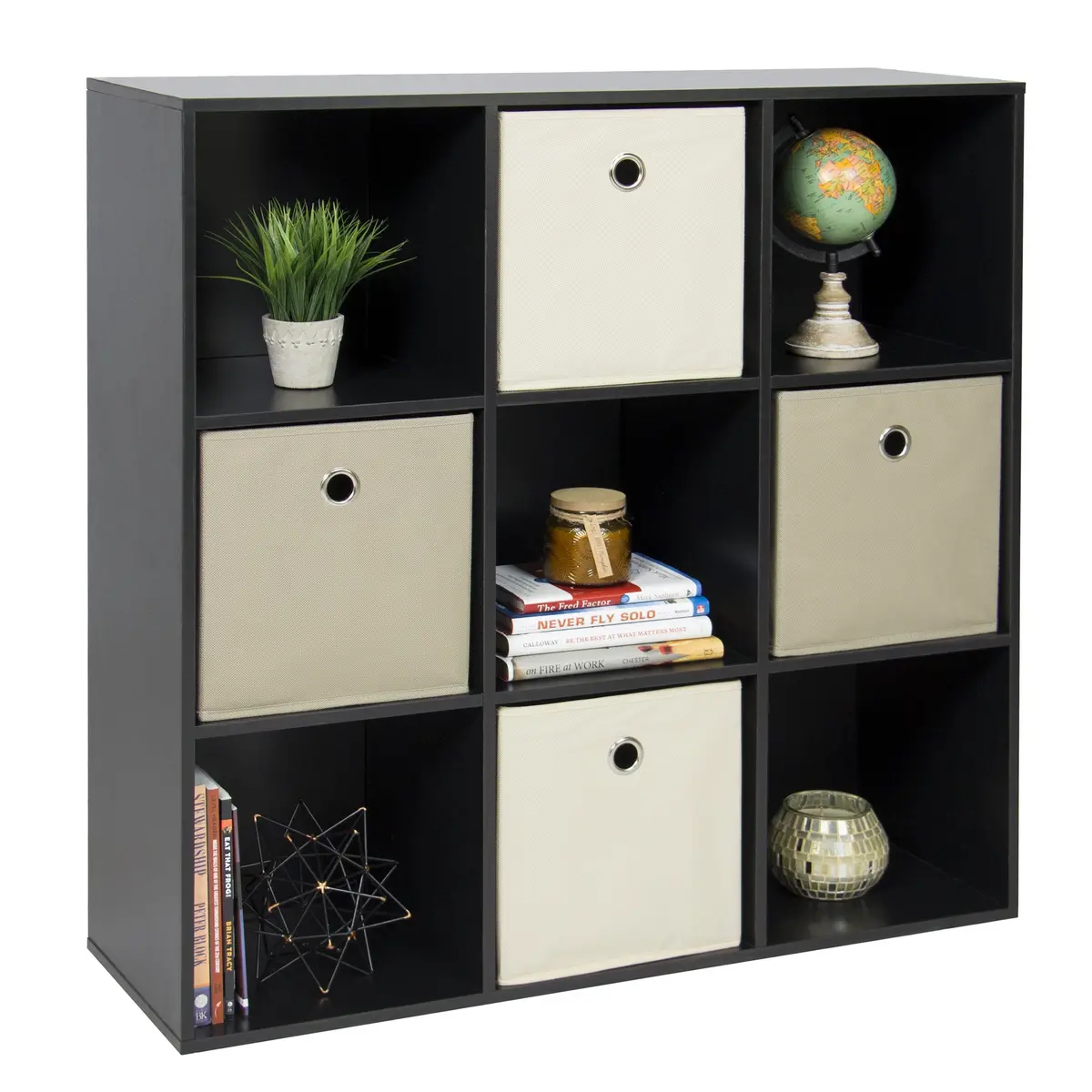 9-Cube Bookshelf Storage Display W/ Removable Panels 1