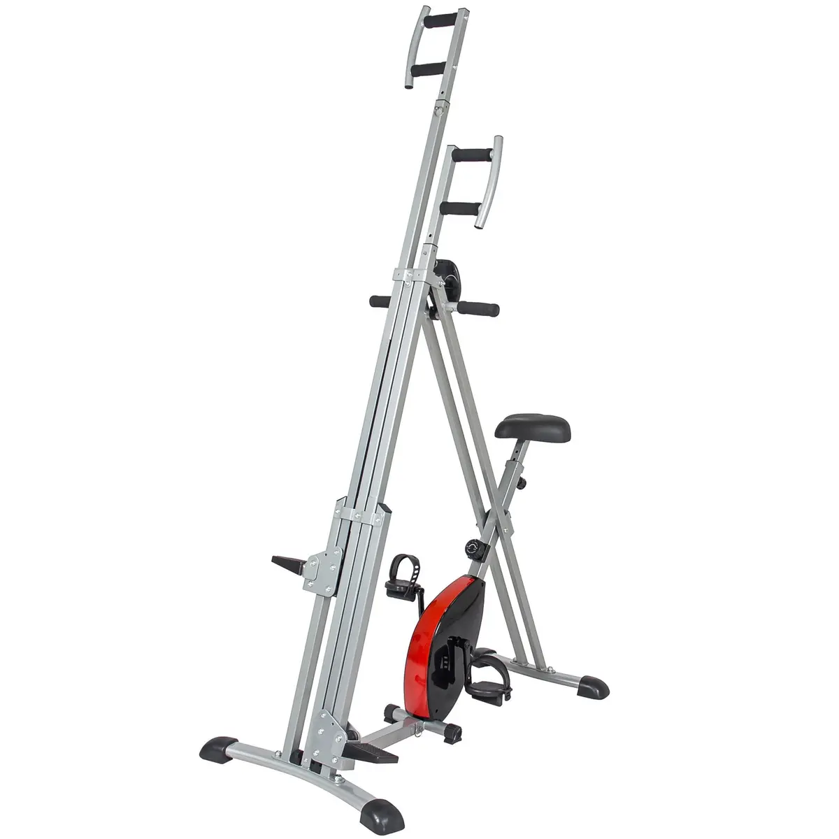 2 In 1 Vertical Climber Machine And Exercise Bike - Black/Gray 1
