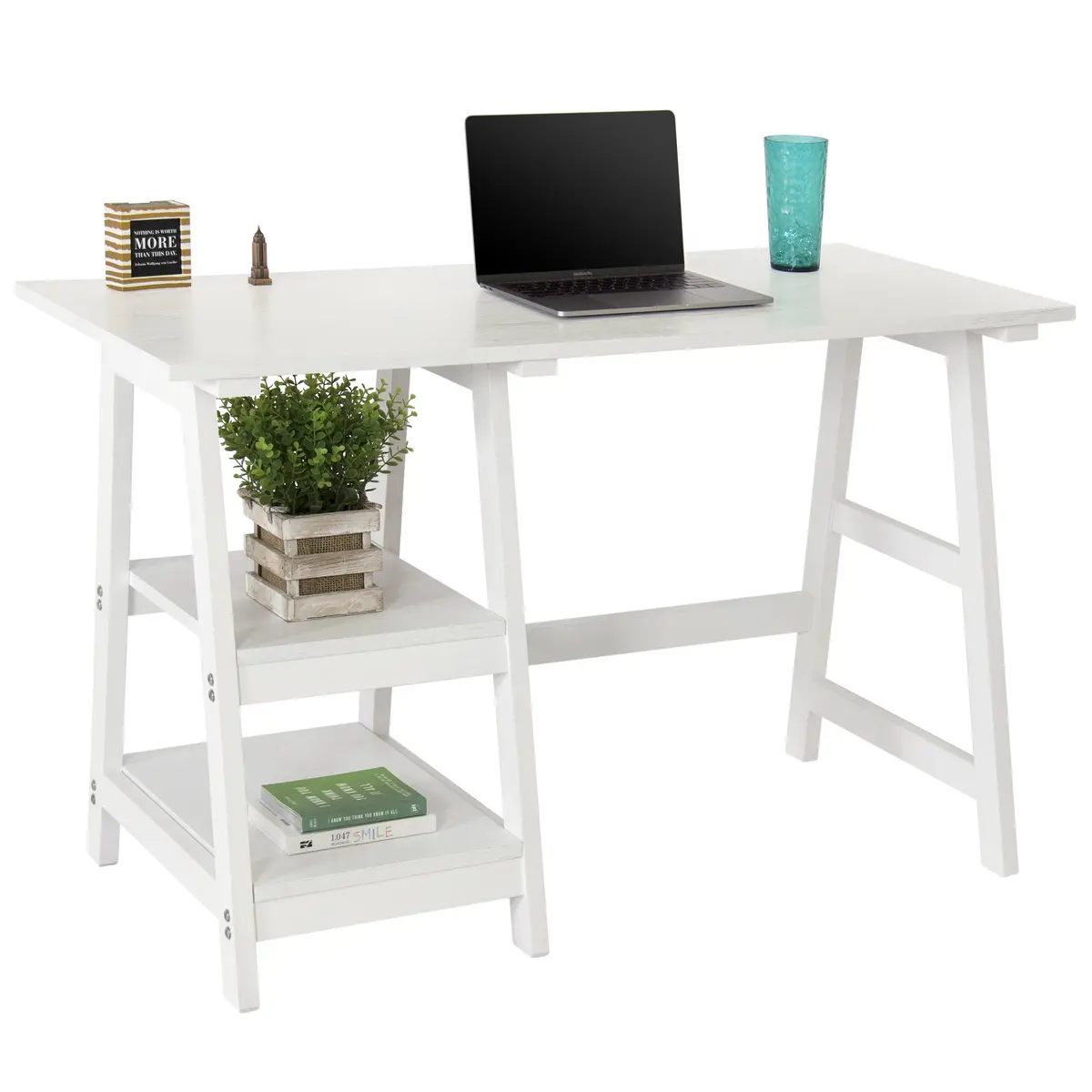 Computer Trestle Desk 1