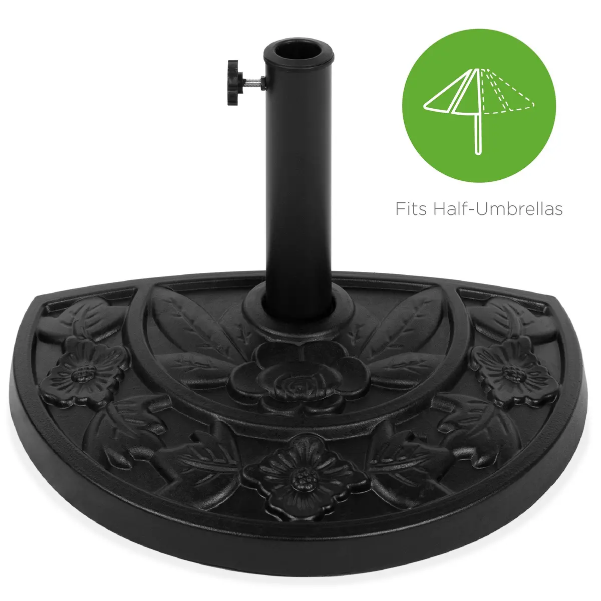 19In Resin Half Patio Umbrella Stand Base 1