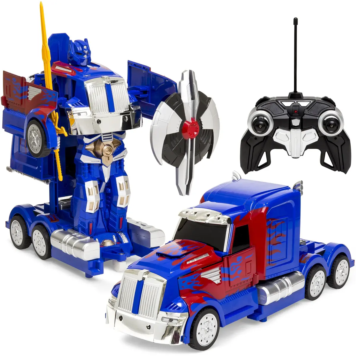 27Mhz Transforming Semi-Truck Robot Rc Toy W/ Dance Modes, Music 1