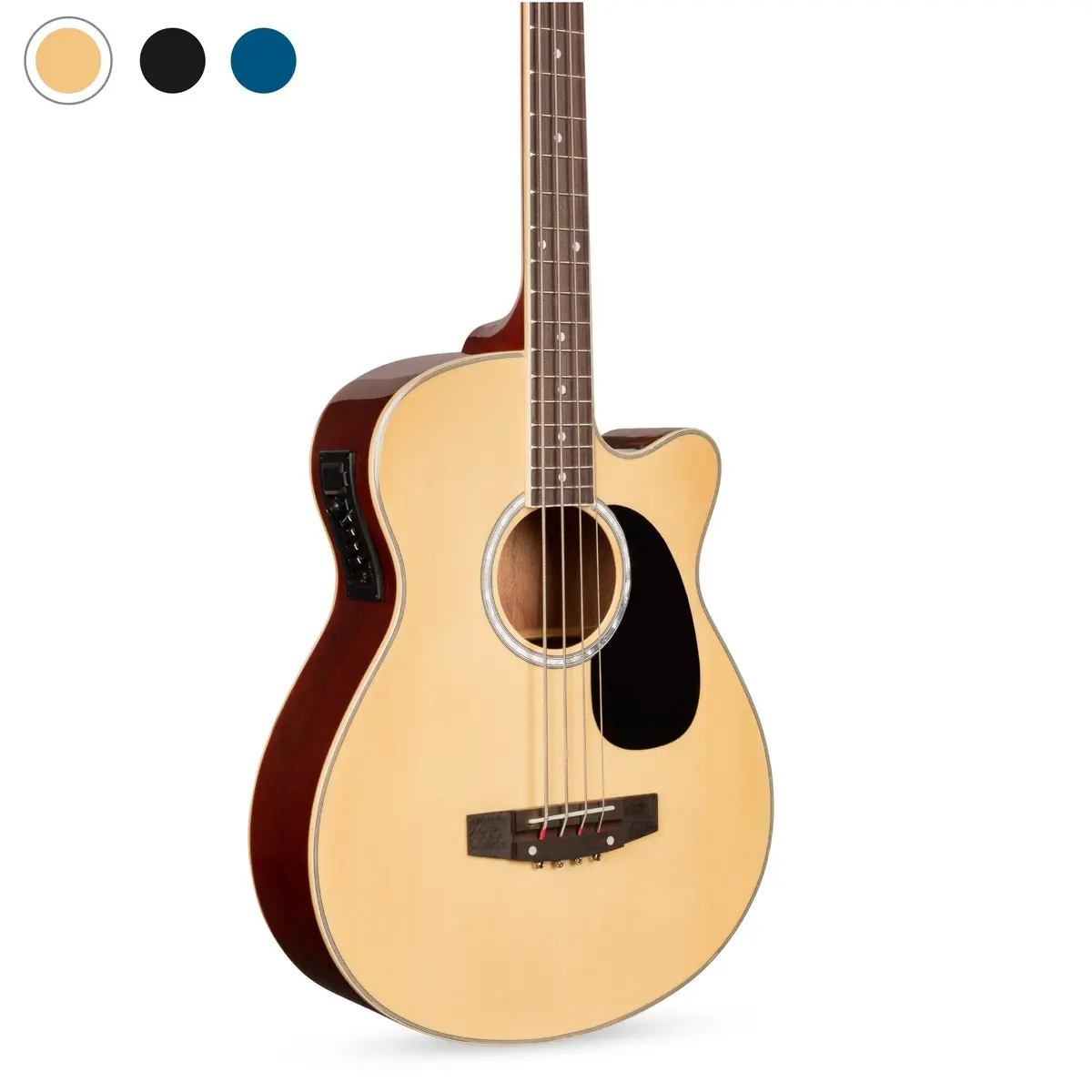 Acoustic Electric Bass Guitar W/ Equalizer, Truss Rod 3
