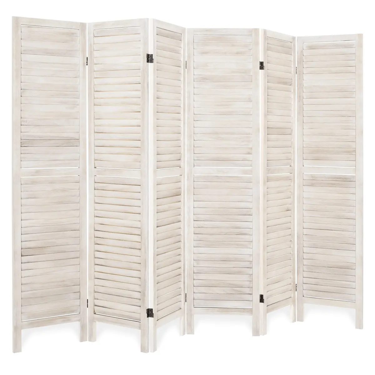 5.6Ft Tall 6-Panel Folding Freestanding Room Divider Privacy Screen 1