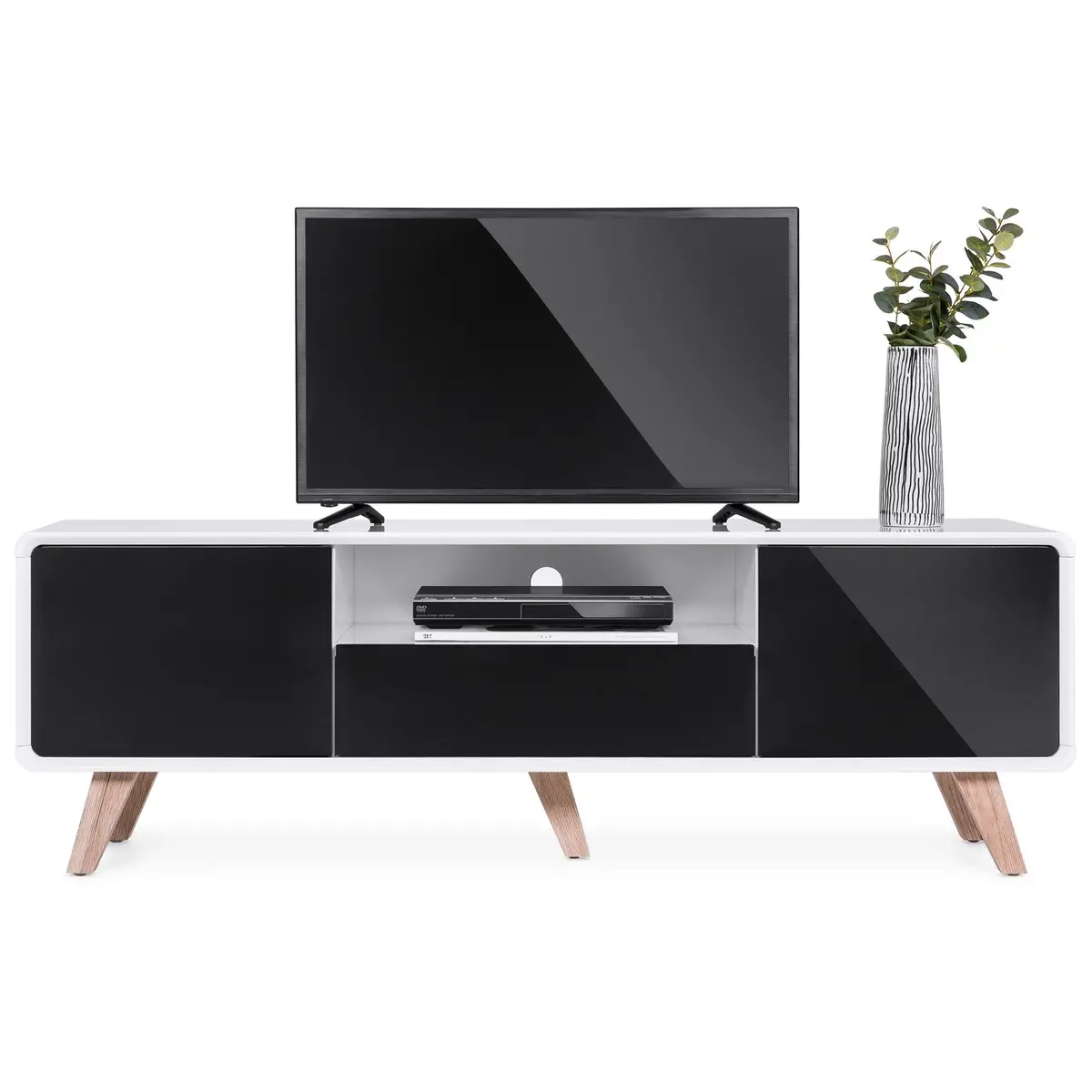 59In Mid-Century Modern Tv Stand Media Console For Up To 65-Inch Screens 1