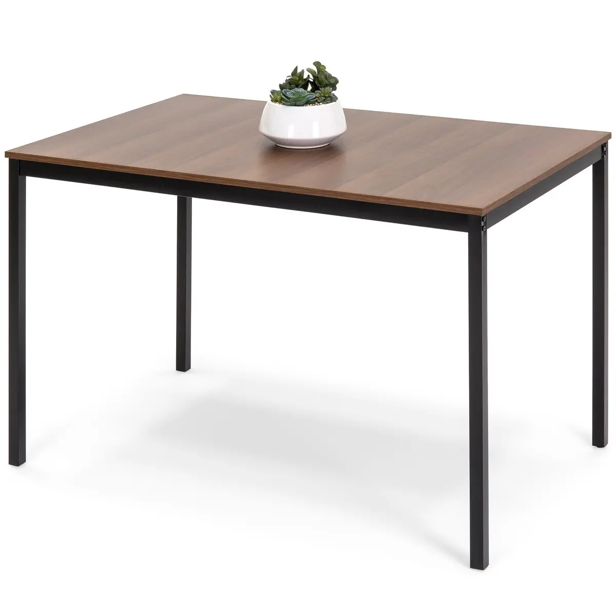 48In Modern Rectangular Dining Table Office Desk - Brown 1