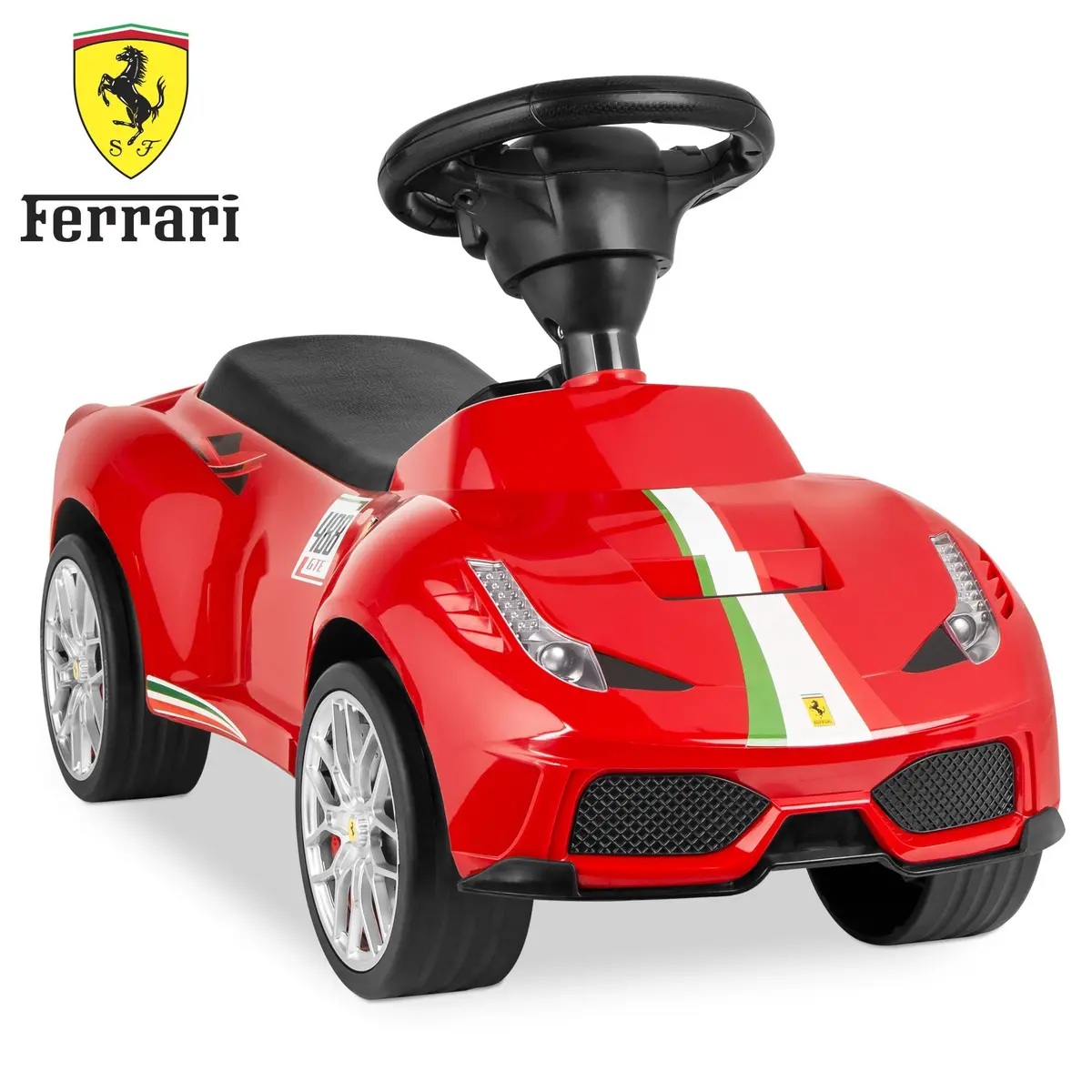 Kids Ferrari 458 Foot-To-Floor Sports Ride-On Push Car Scooter W/ Horn 1