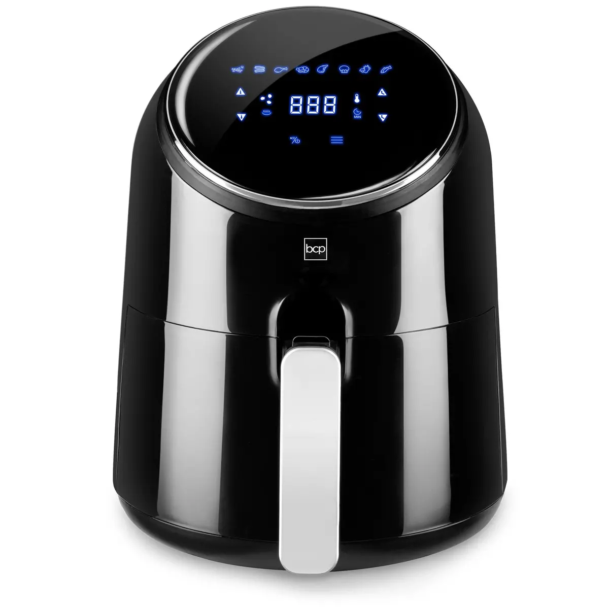 4.4Qt 1400W Digital Compact Air Fryer W/ 8 Presets, Recipes 1