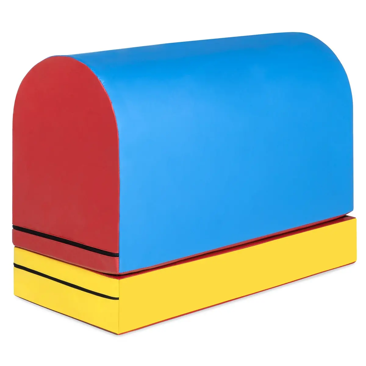 36X16x25in Gymnastics Mailbox Tumbling Trainer Aide W/ Heightening Mat 1