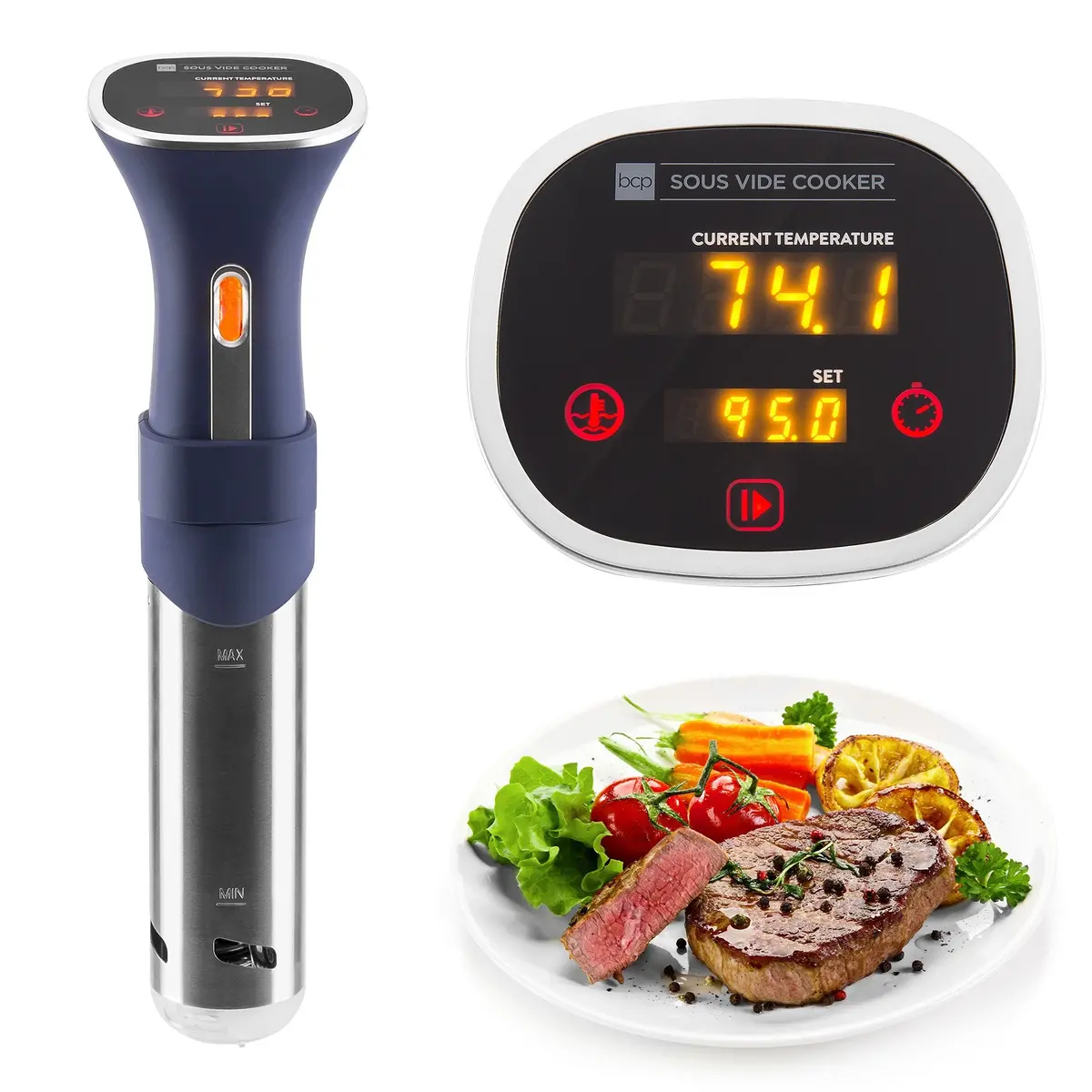 800W Led Sous Vide Immersion Cooker W/ Touch Screen 1