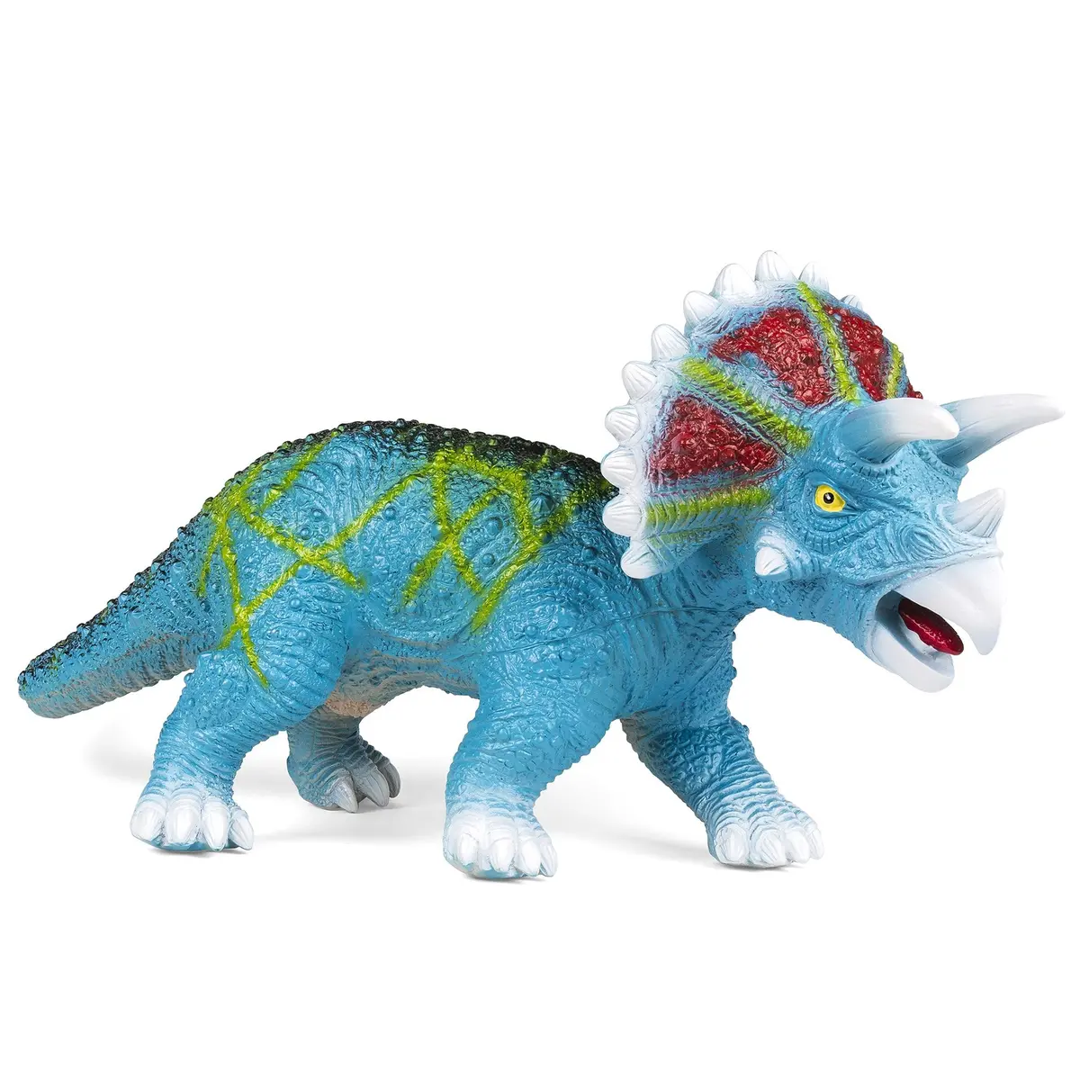 30In Realistic Roaring Triceratops Dinosaur Figurine Toy 1
