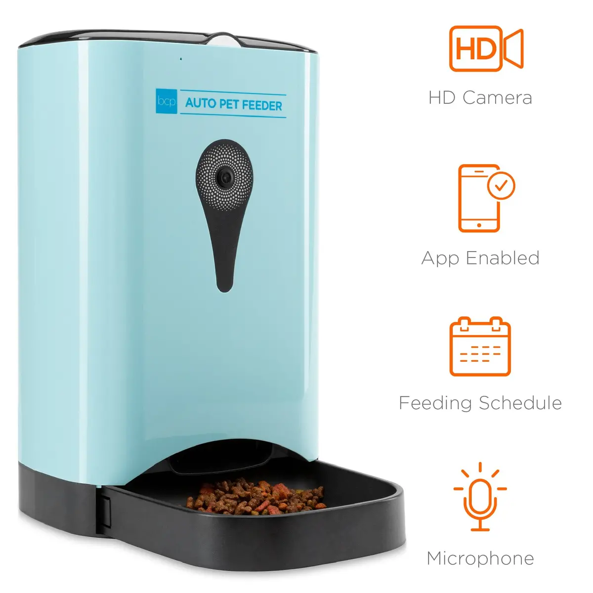 4.5L Smart Automatic Pet Feeder W/ Camera, App, Portion Control, 2-Way Audio 1