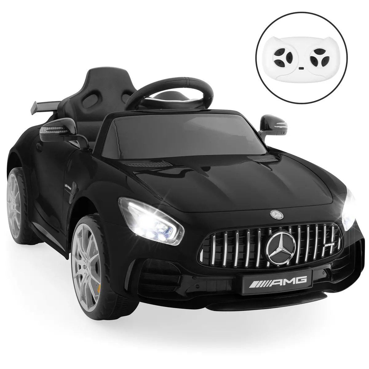 Kids 12V Officially Licensed Mercedes Gtr Ride-On Car W/ Parent Control 1