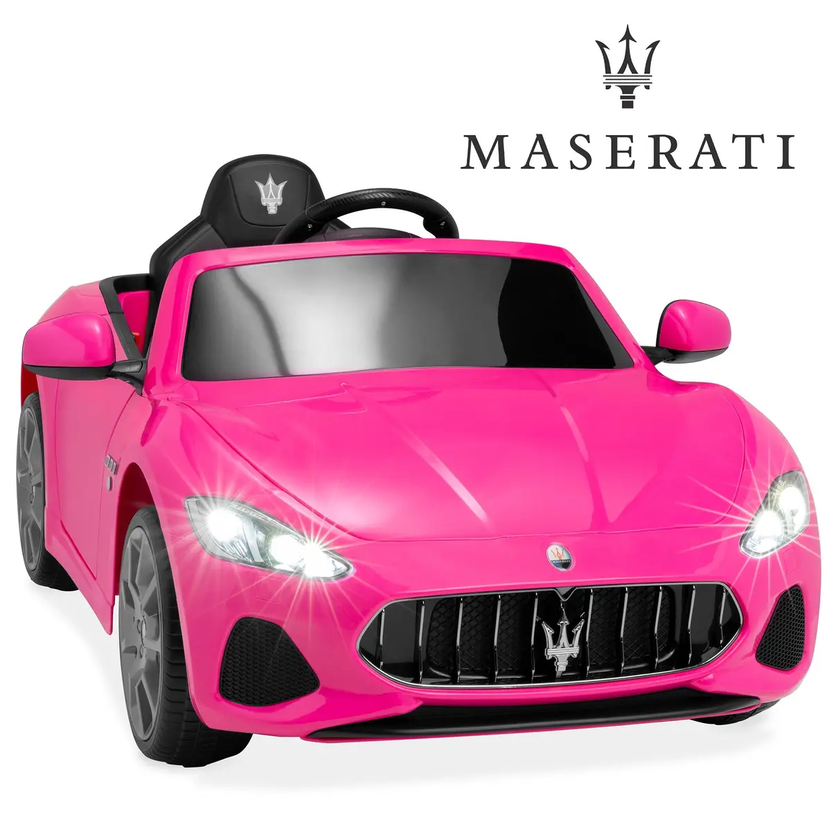 Kids 12V Licensed Maserati Grancabrio Ride On Car W/ Remote Control, Aux 1