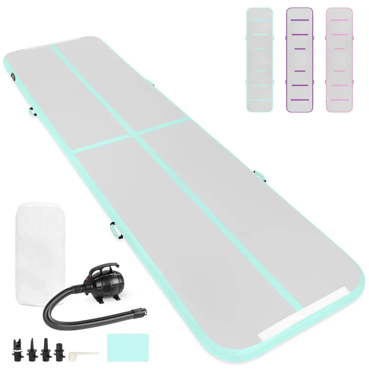 20Ft Portable Inflatable Gymnastics Tumbling Air Floor Mat W/ Electric Pump 1