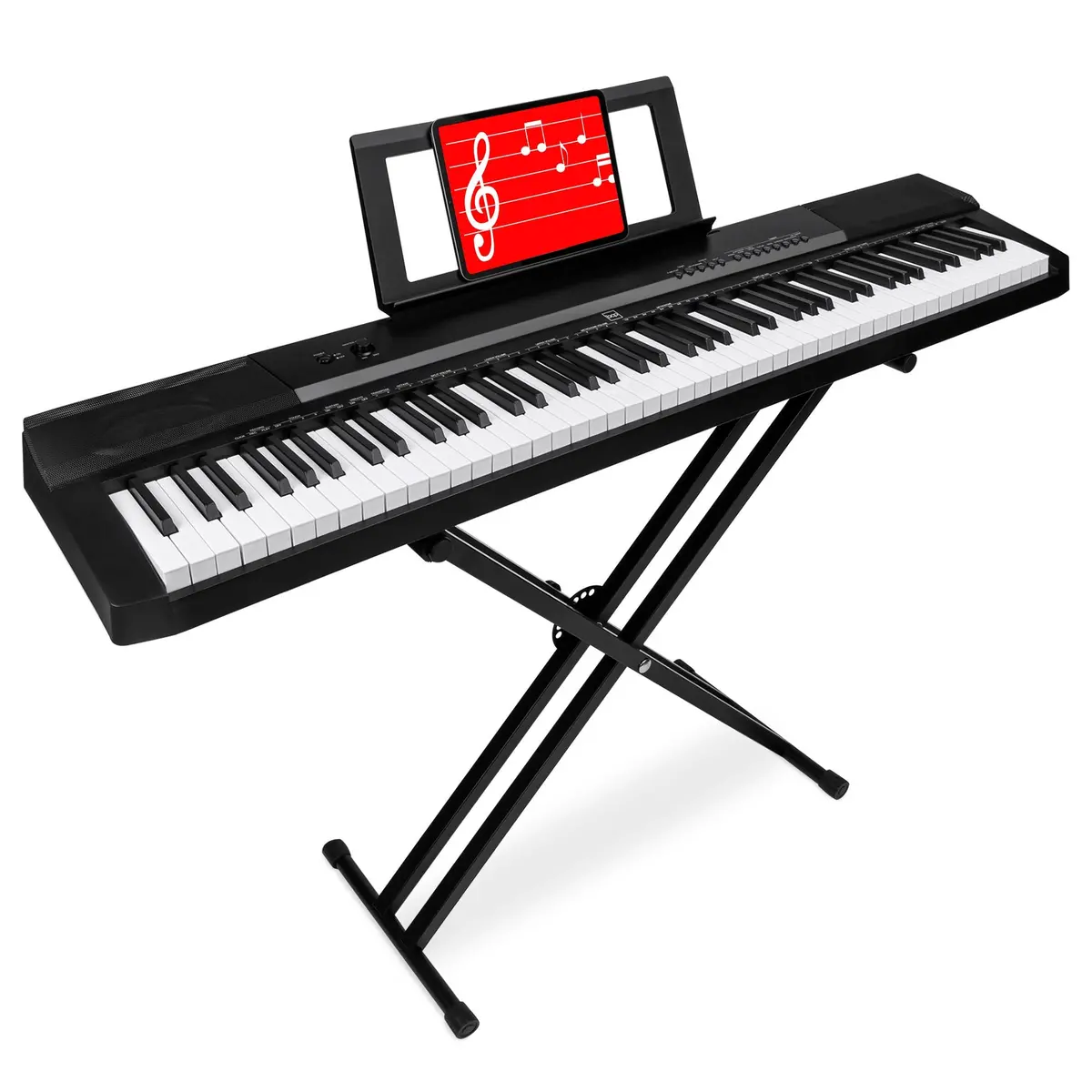 88-Key Digital Piano Set W/ Semi-Weighted Keys, Stand, Sustain Pedal 1