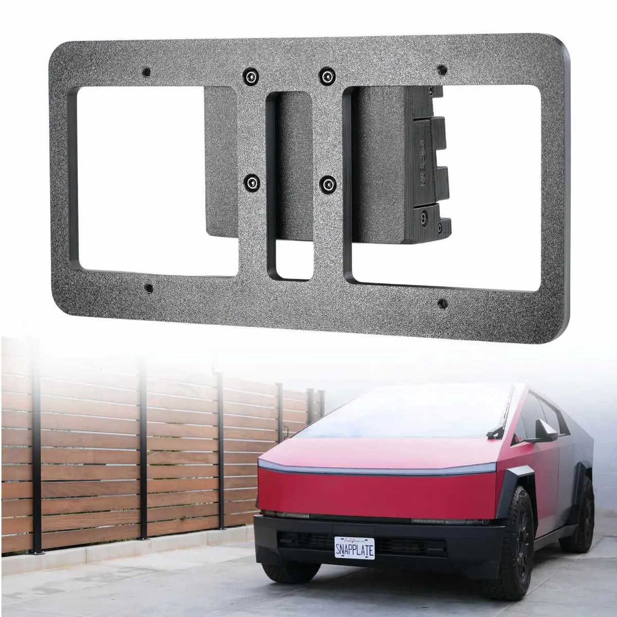 Tesla Cybertruck Snapplate Front License Plate Holder 1