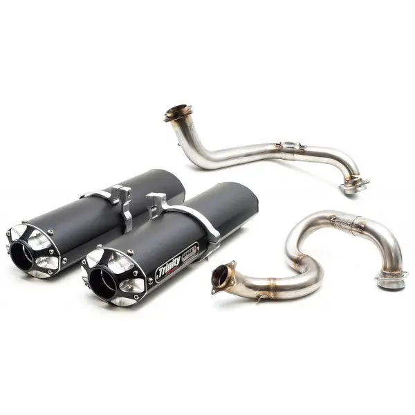 Trinity Racing Dual 3/4 Exhaust System - Maverick Max 1