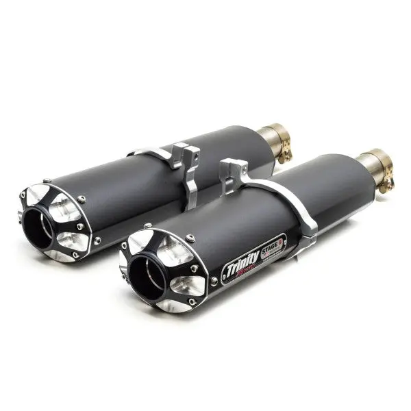 Trinity Racing Dual Slip-On Exhaust System - Maverick Max 1