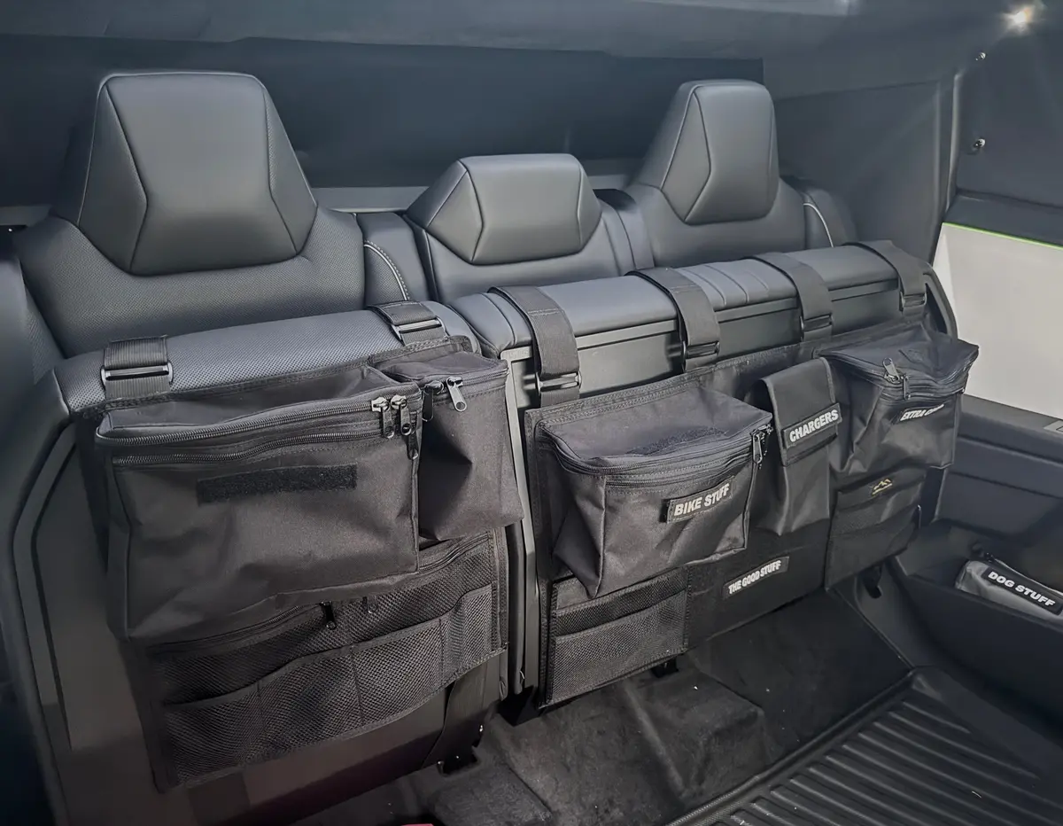 Cyber Truck Backseat Storage Solutions 1