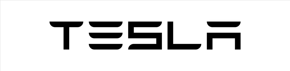 "Tesla" Tailgate Decals For The 2023-2024 Tesla Cybertruck 1