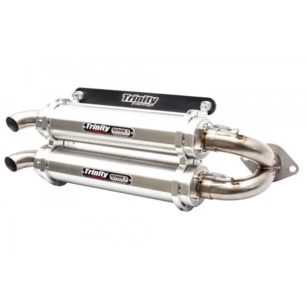 Trinity Racing Stage 5 Dual Slip-On Exhaust - Rzr Xp1000 2