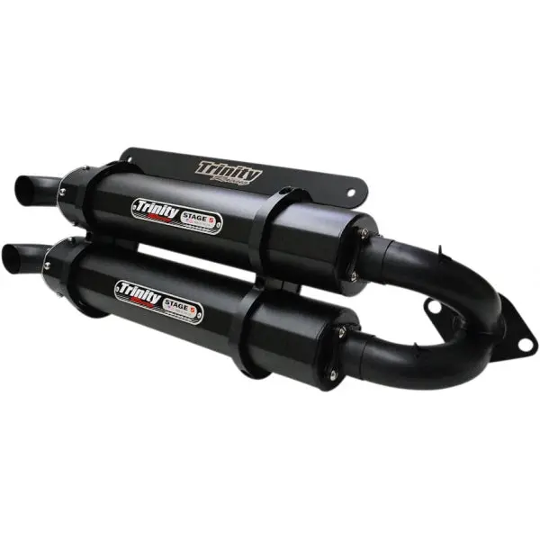 Trinity Racing Dual Slip-On Cerakote Exhaust - Rzr Xp1000 1