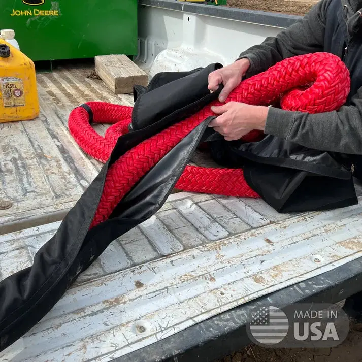 Full-Length Protective Chafe Sleeve for Kinetic Recovery Ropes