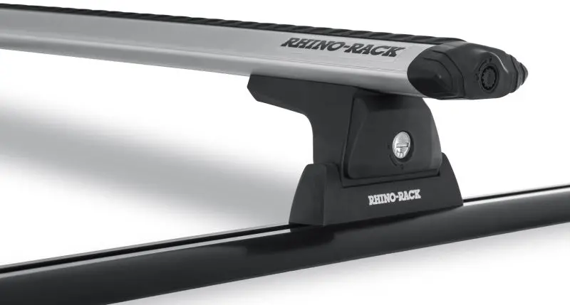 Rhino-Rack Vortex Silver Roof Rack System – 65-Inch Dual-Bar Setup With Integrated Tracks 1