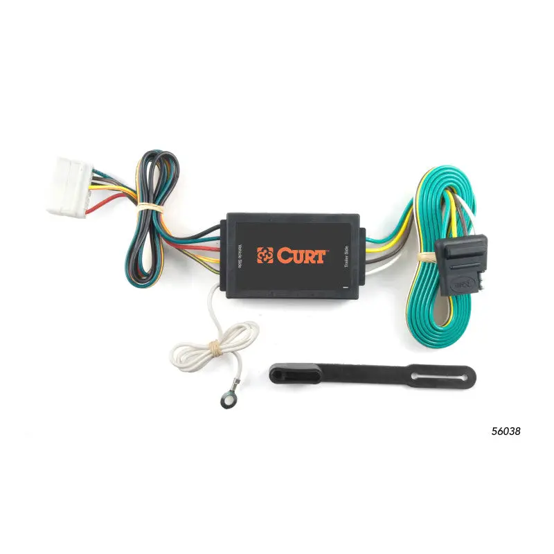 Curt Custom Wiring Harness For 2007–2013 Acura Mdx: 4-Way Flat Trailer Connector 1