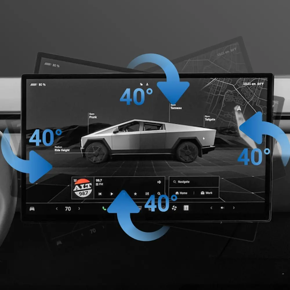 Center Screen Swivel Rotating Mount Kit For Cybertruck | Tesery 1