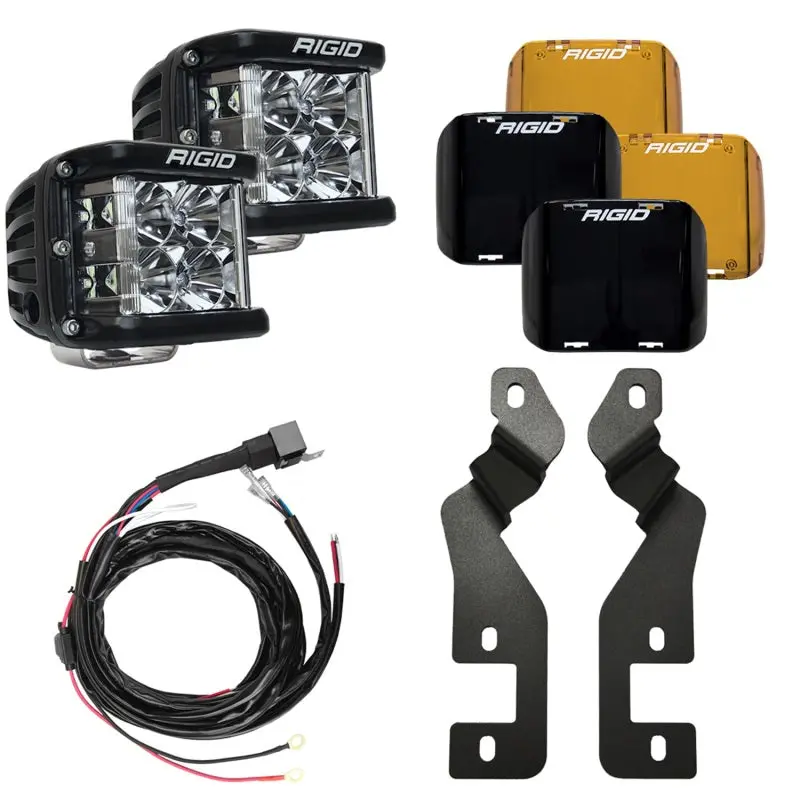 Rigid Industries D-Ss Series Side Shooter Light Mount Kit For 2021+ Ford Bronco Sport A-Pillar 1