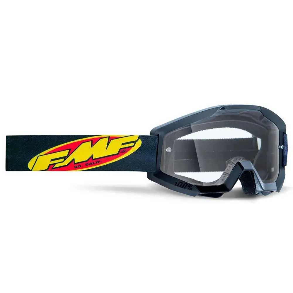 Fmf Powercore 100% Youth Black With Clear Lens Goggles 1