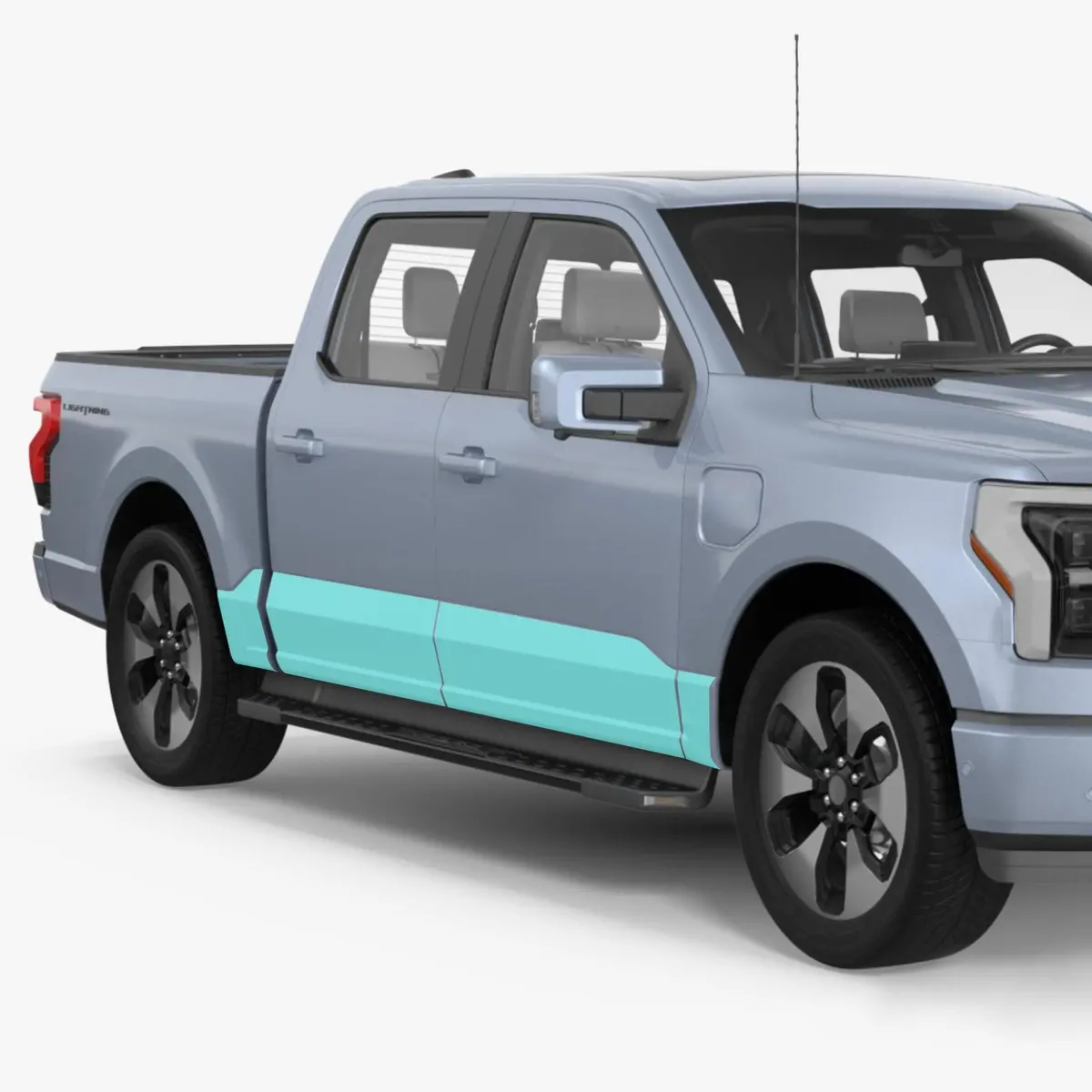 Rockers Clear Protection Film (Ppf) For Ford F-150 Lightning 1