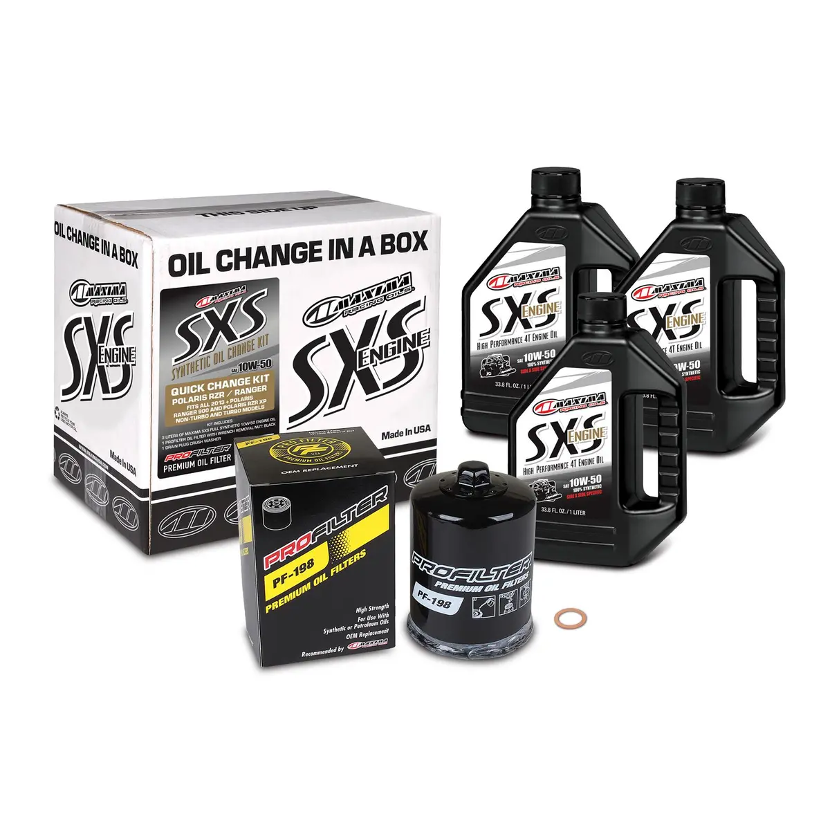 Maxima Oil Change Kit Polaris Rzr Xp1000  Quick-Change Kit 5W50 1