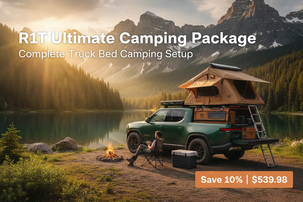 R1t Quick-Setup Camping Package - Bed Tent + Self-Inflated Air Mattress 1