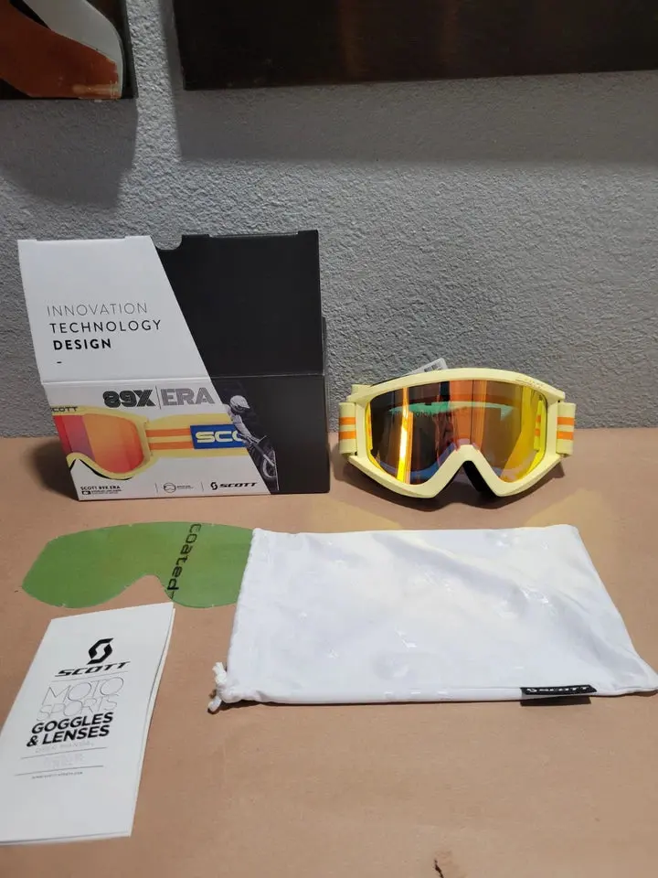Scott Usa Scott 89X Era Goggles Beige /Orange Chrome Adult Motocross 89 X 2