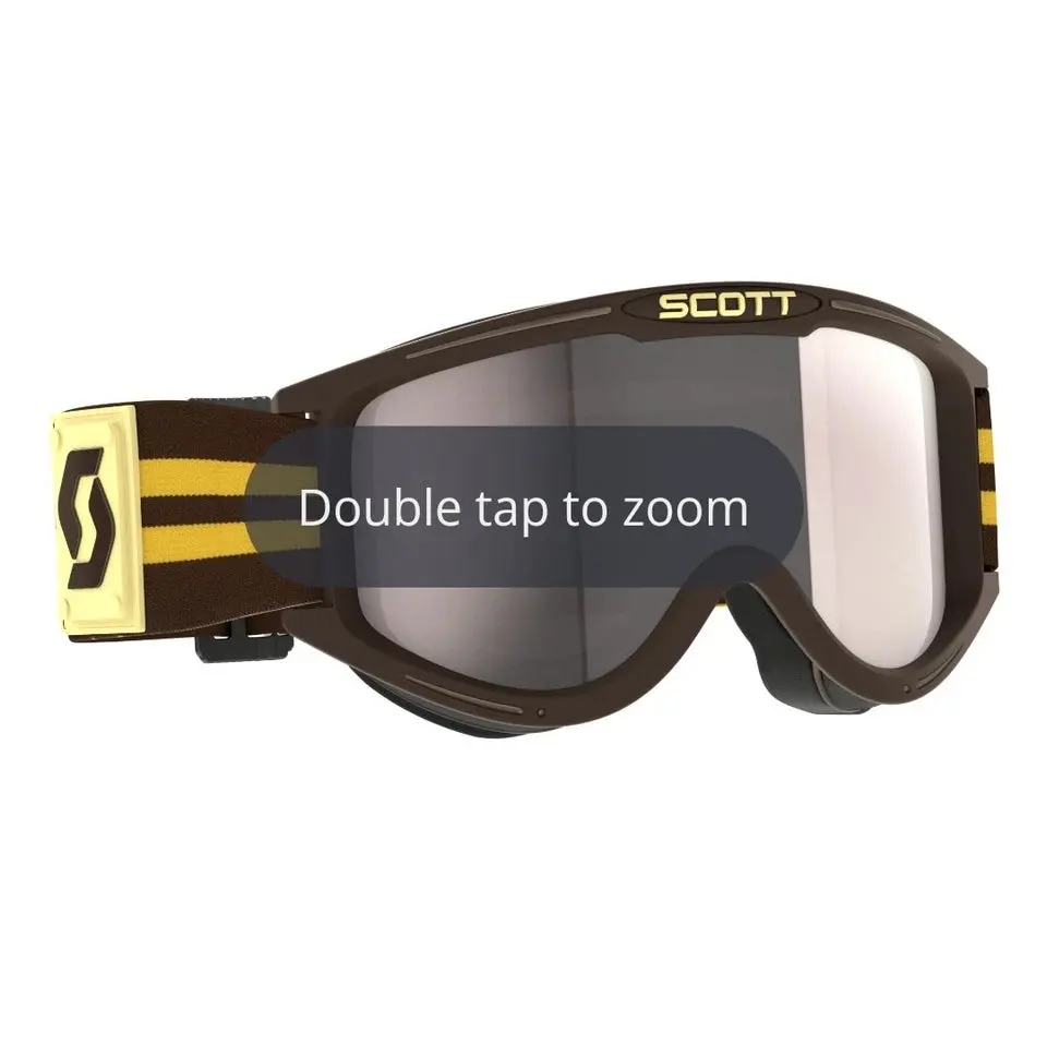Scott Usa Scott 89X Era Goggles Brown Yellow - Silver Chrome Adult Motocross 1