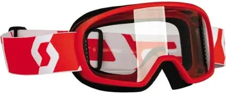 Scott Youth Buzz Mx Goggle Red/White W/Clear 272838-1005043 1