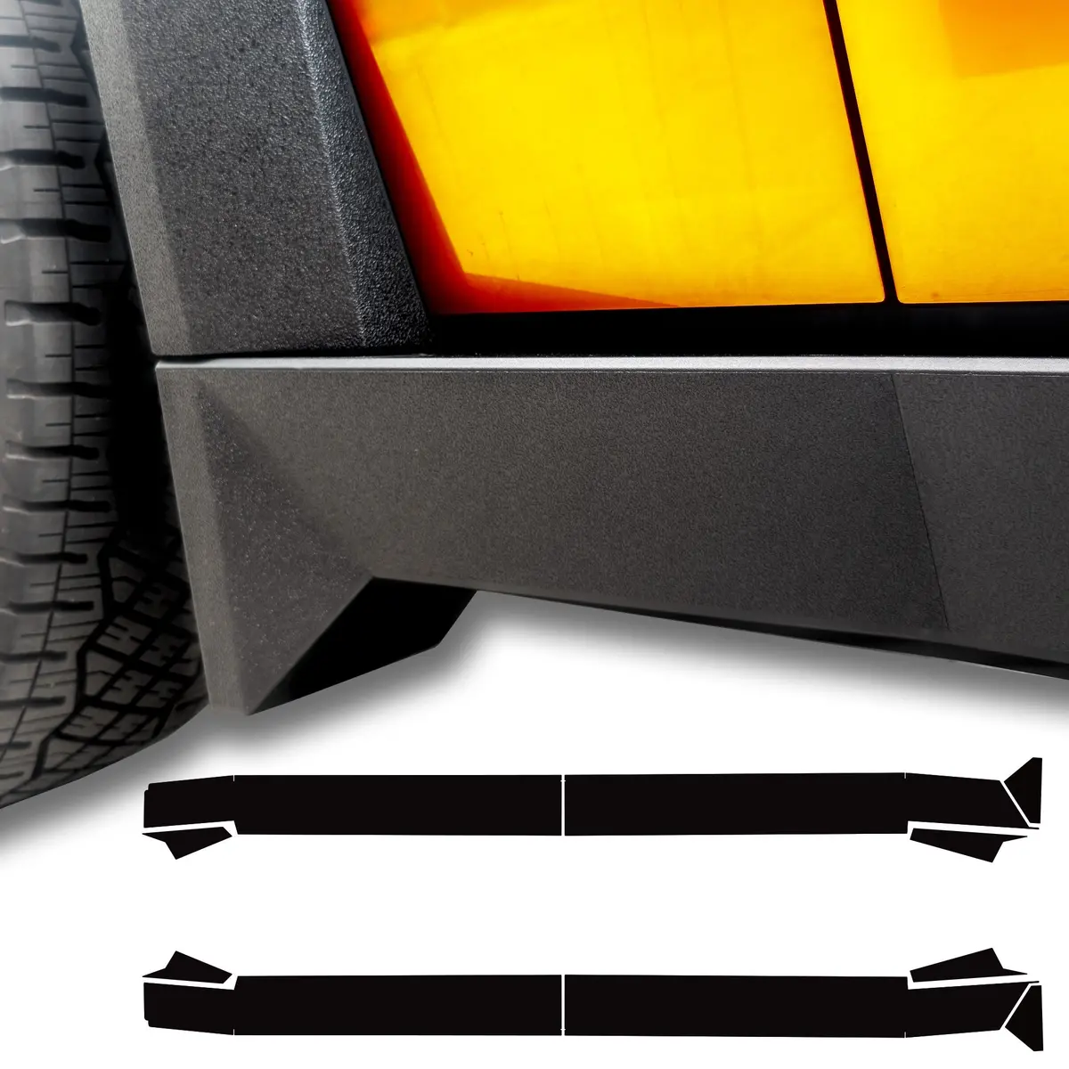 Toprotect Diy Vinyl Wrap Kit For Tesla Cybertruck Rocker Panels (2023+) 1