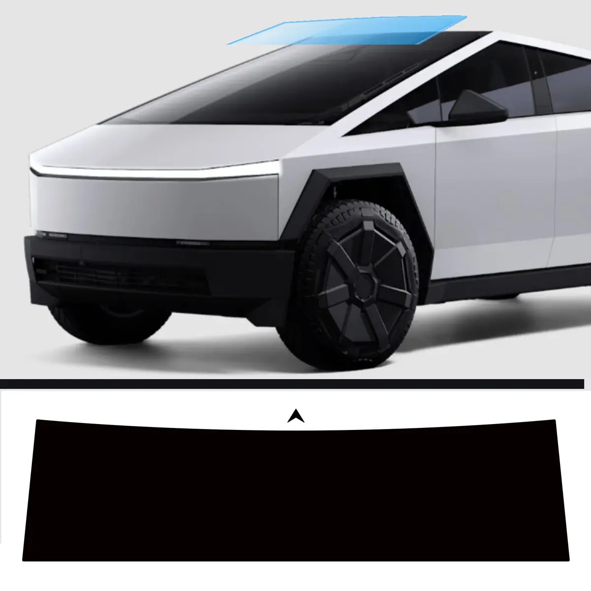 Toprotect Windshield Sun Visor Banner For Tesla Cybertruck | Style & Protection 1