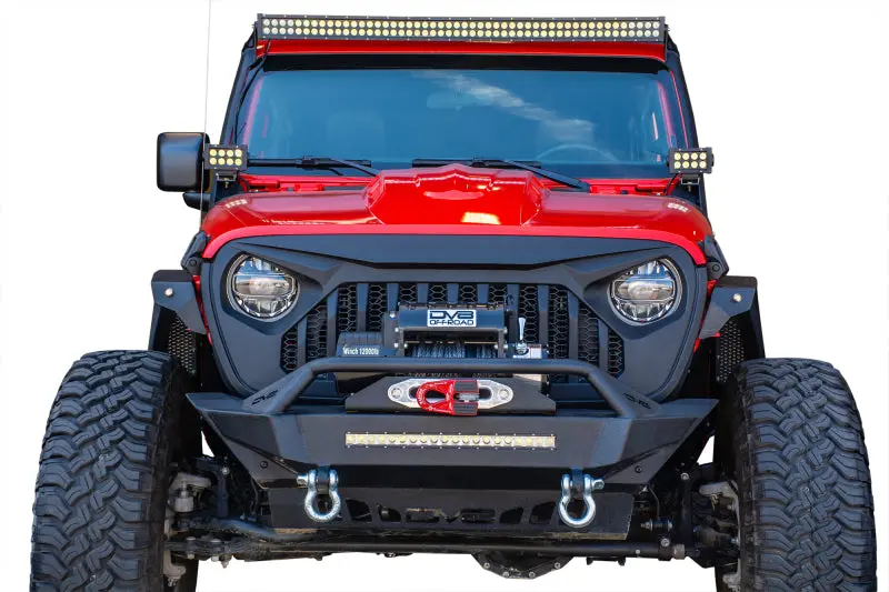 Dv8 Offroad Angry Grill Front Fascia – Custom Styling For 2018+ Jeep Jl & Gladiator 1